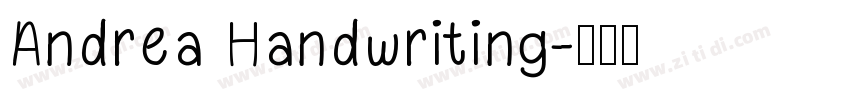 Andrea Handwriting字体转换